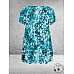KAFFE Curve Tuniek KCAMI Teal Leopard Print